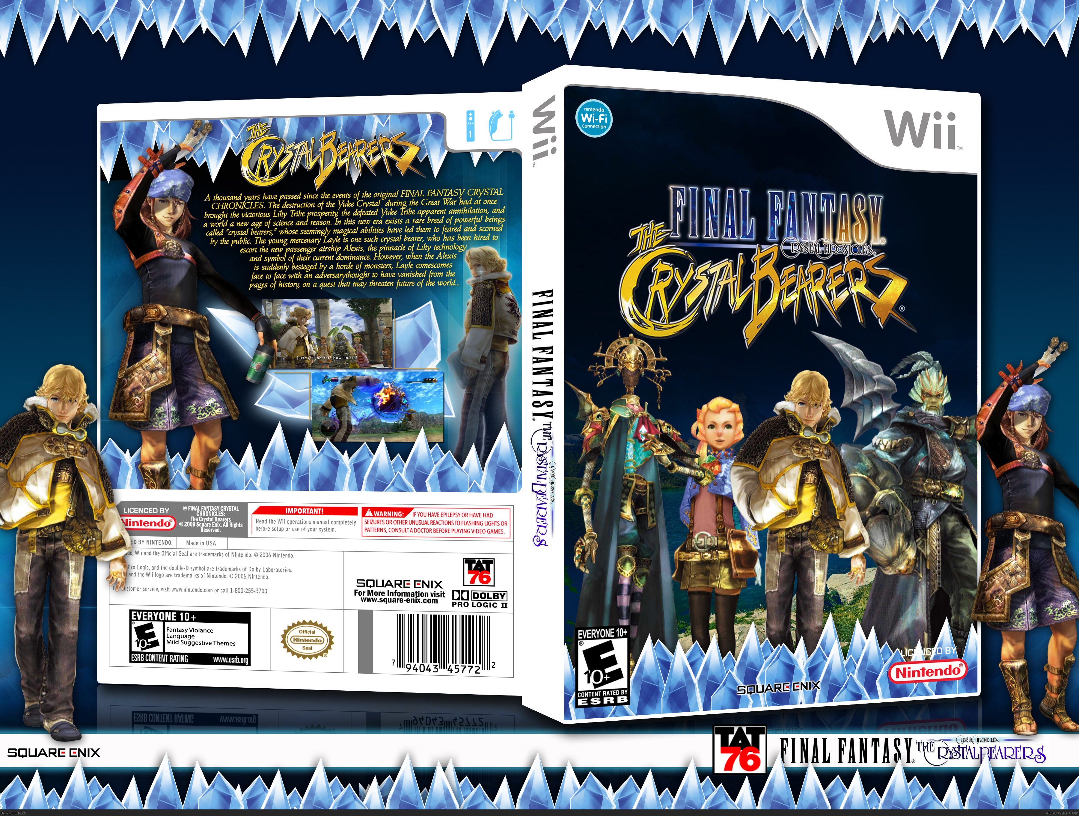 Viewing full size Final Fantasy Crystal Chronicles: Crystal Bearers box ...