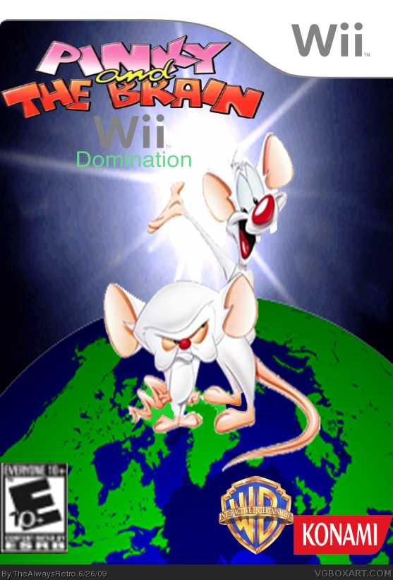 Pinky and The Brain: Wii Domination Wii Box Art Cover by TheAlwaysRetro