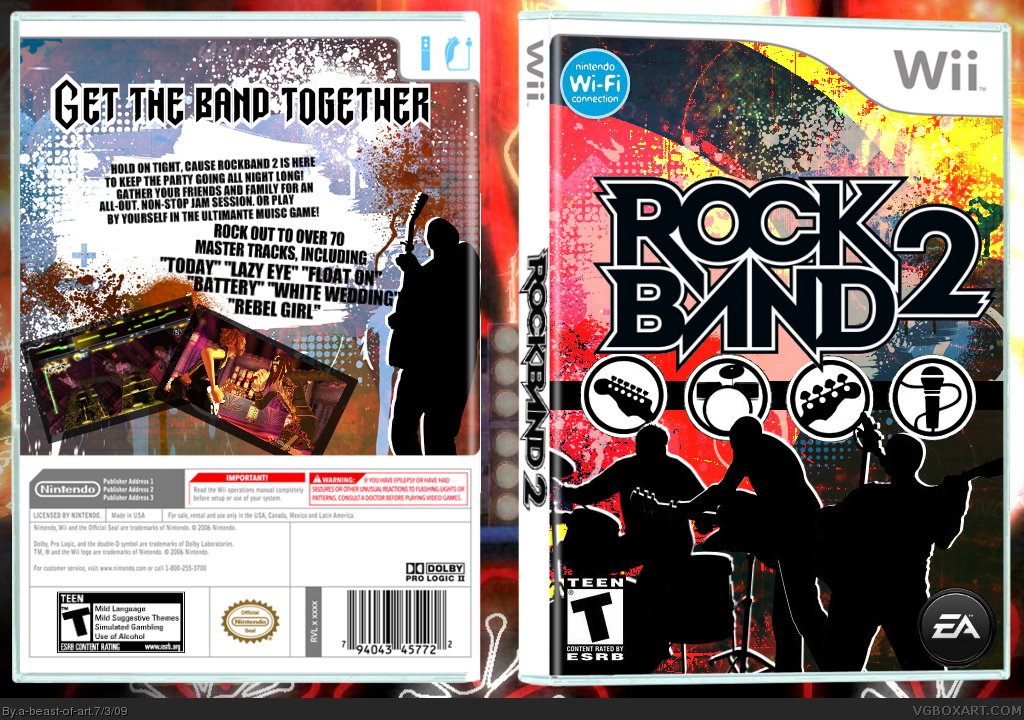 Rock Band 2 box cover