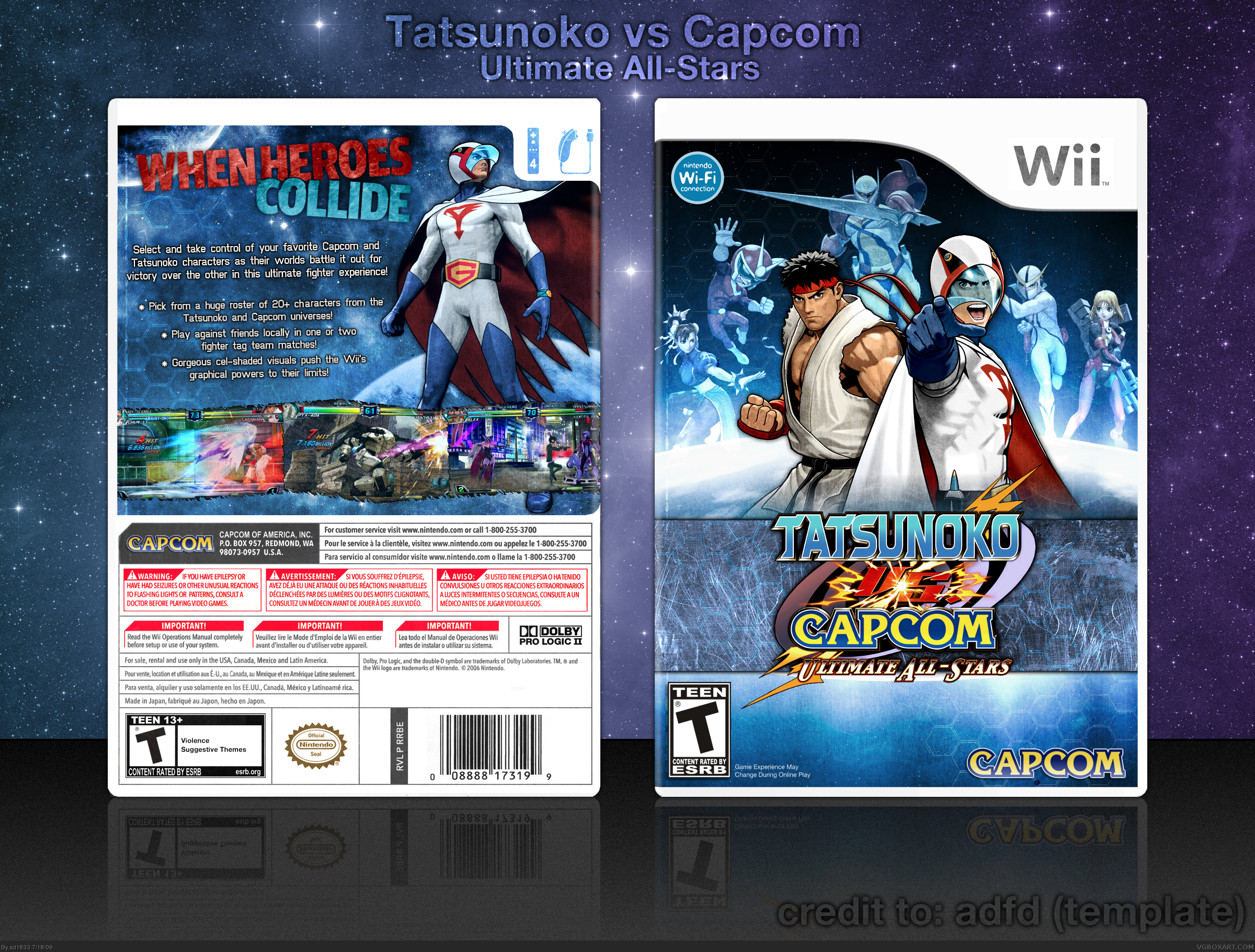 Tatsunoko vs Capcom: Ultimate All-Stars box cover