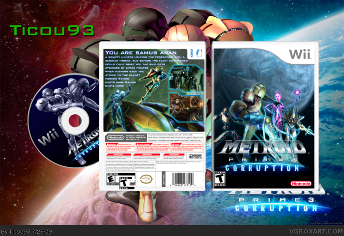 metroid prime 3 corruption box art