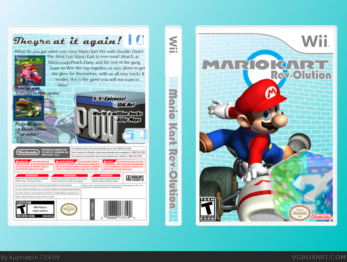 Mario Kart Revolution box art cover