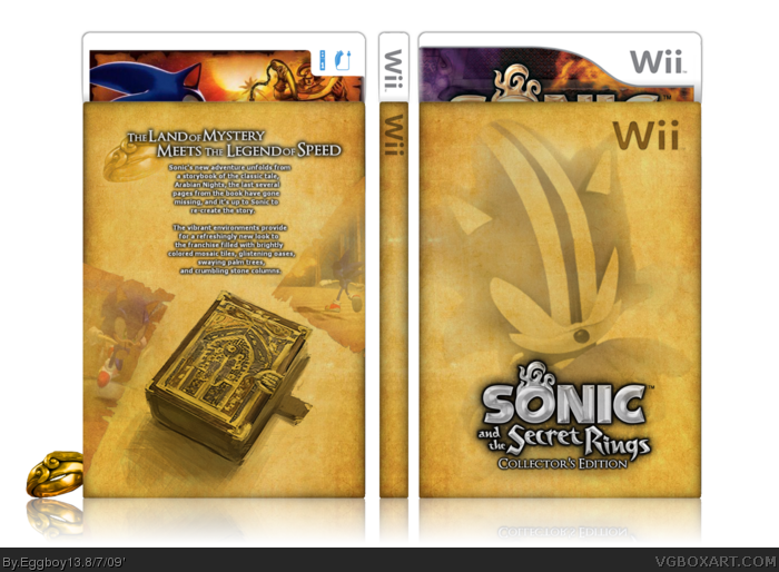 Sonic and The Secret Rings: Collector's Edition box art cover