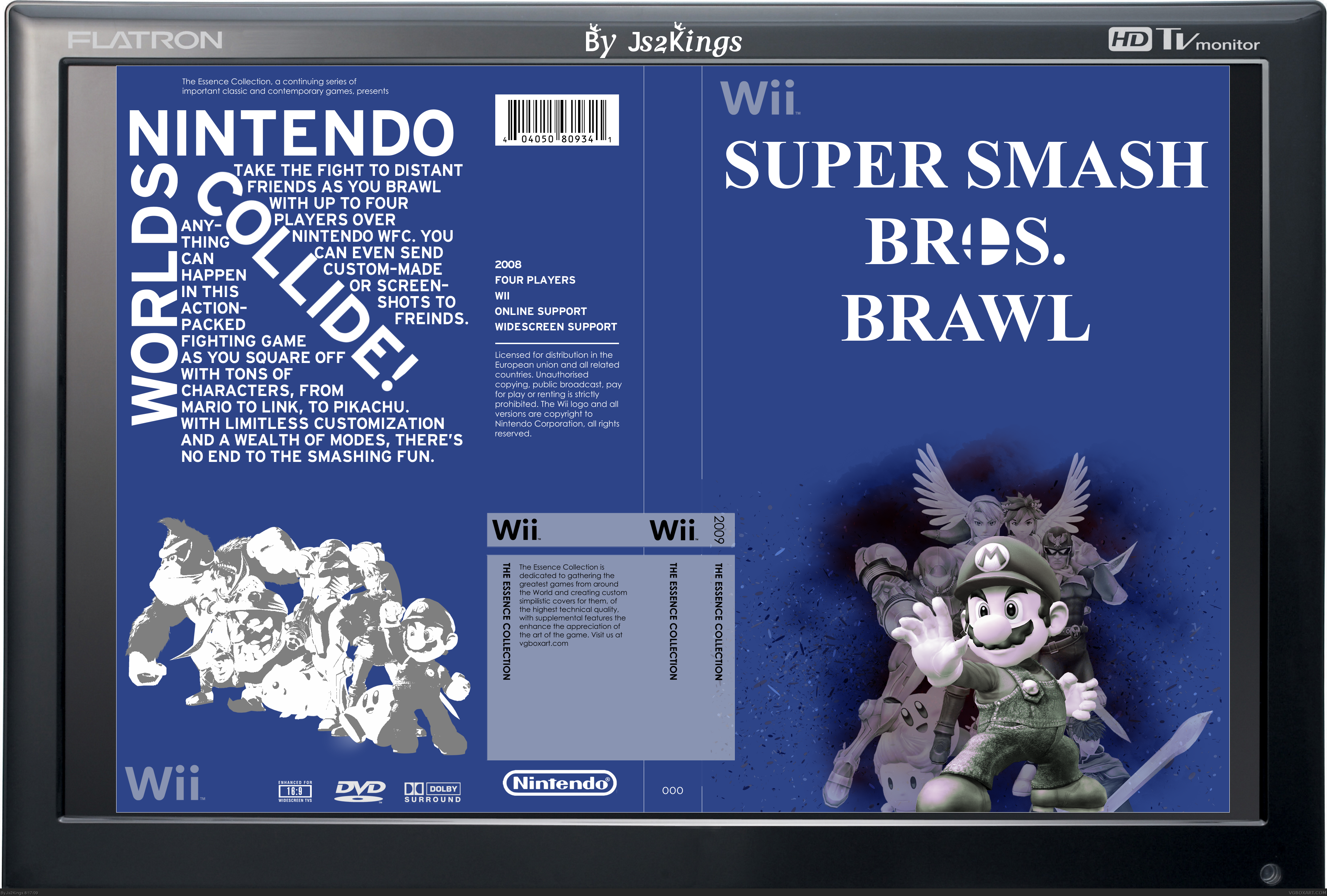 Viewing Full Size Super Smash Bros Brawl Box Cover 8809