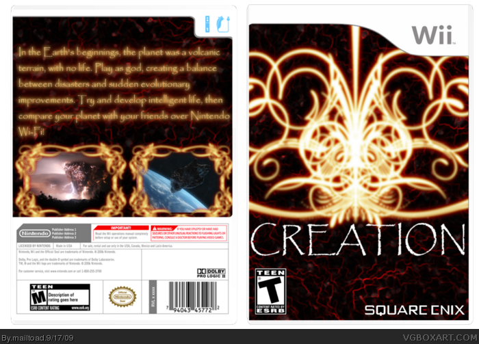 Creation box art cover