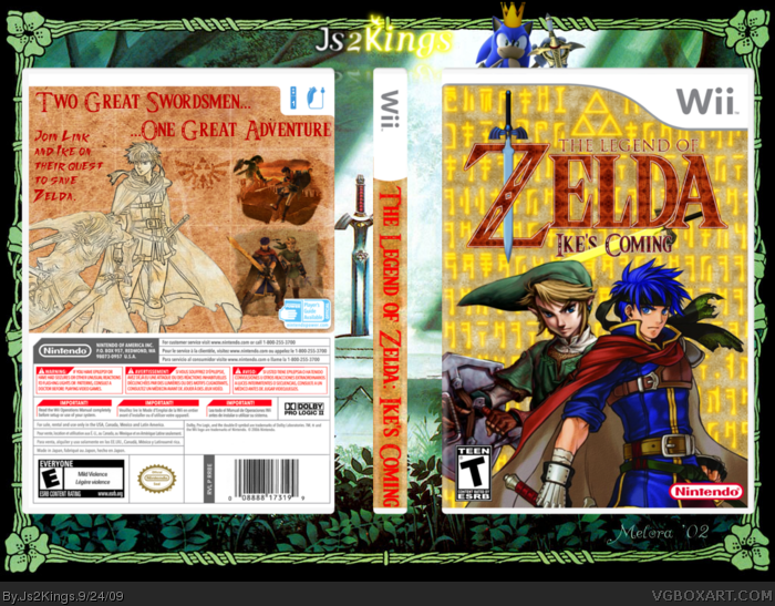 The Legend of Zelda: Ike's Coming box art cover
