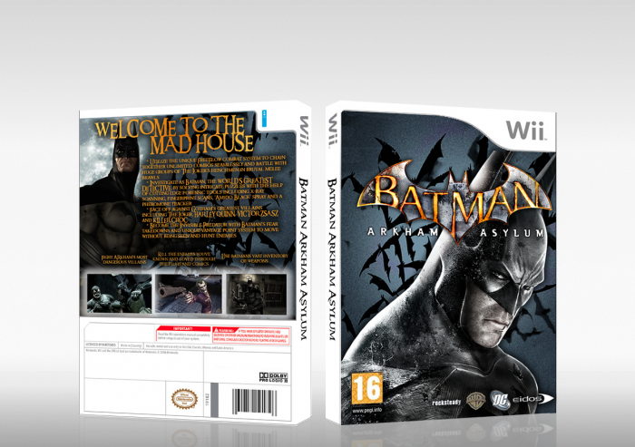 Batman Arkham Asylum Wii Box Art Cover by AB501UT3 Z3R0