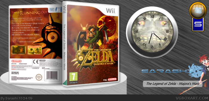 The Legend of Zelda: Majora's Mask box art cover