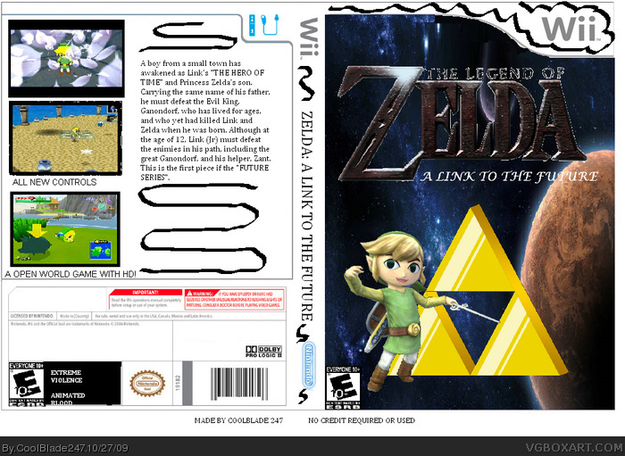 The Legend of Zelda: A Link to the Future box art cover