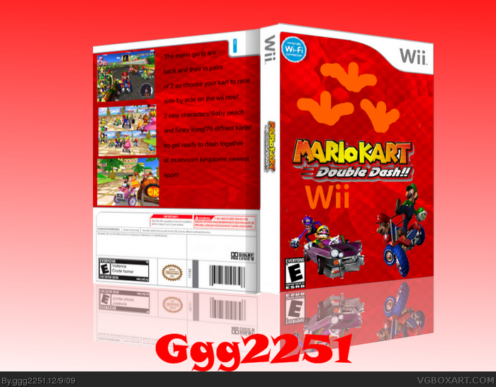 Mario Kart: Double Dash!! Wii box art cover