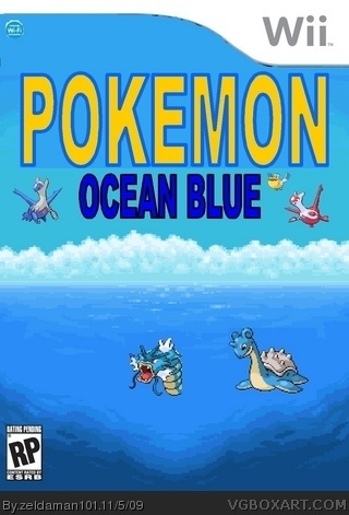 pokemon ocean blue box art cover