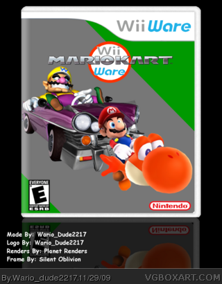 Mario Kart WiiWare box art cover