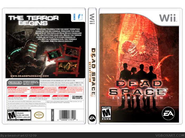 Dead Space Extraction Wii Box Art Cover By A Beast Of Art