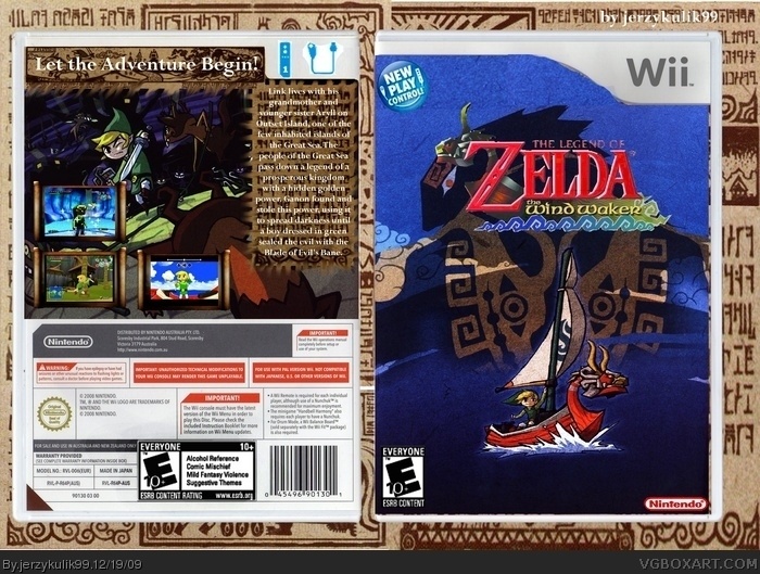 The Legend of Zelda: The Wind Waker 3D Nintendo 3DS Box Art Cover by  ZacGrant
