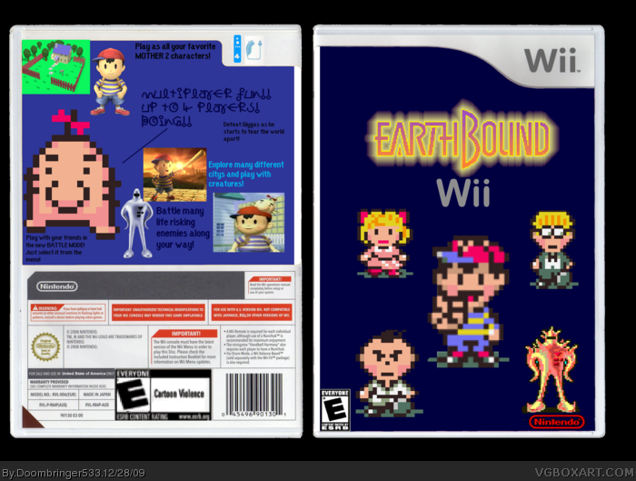 herfst betreuren Maryanne Jones Earthbound Wii Wii Box Art Cover by Doombringer533