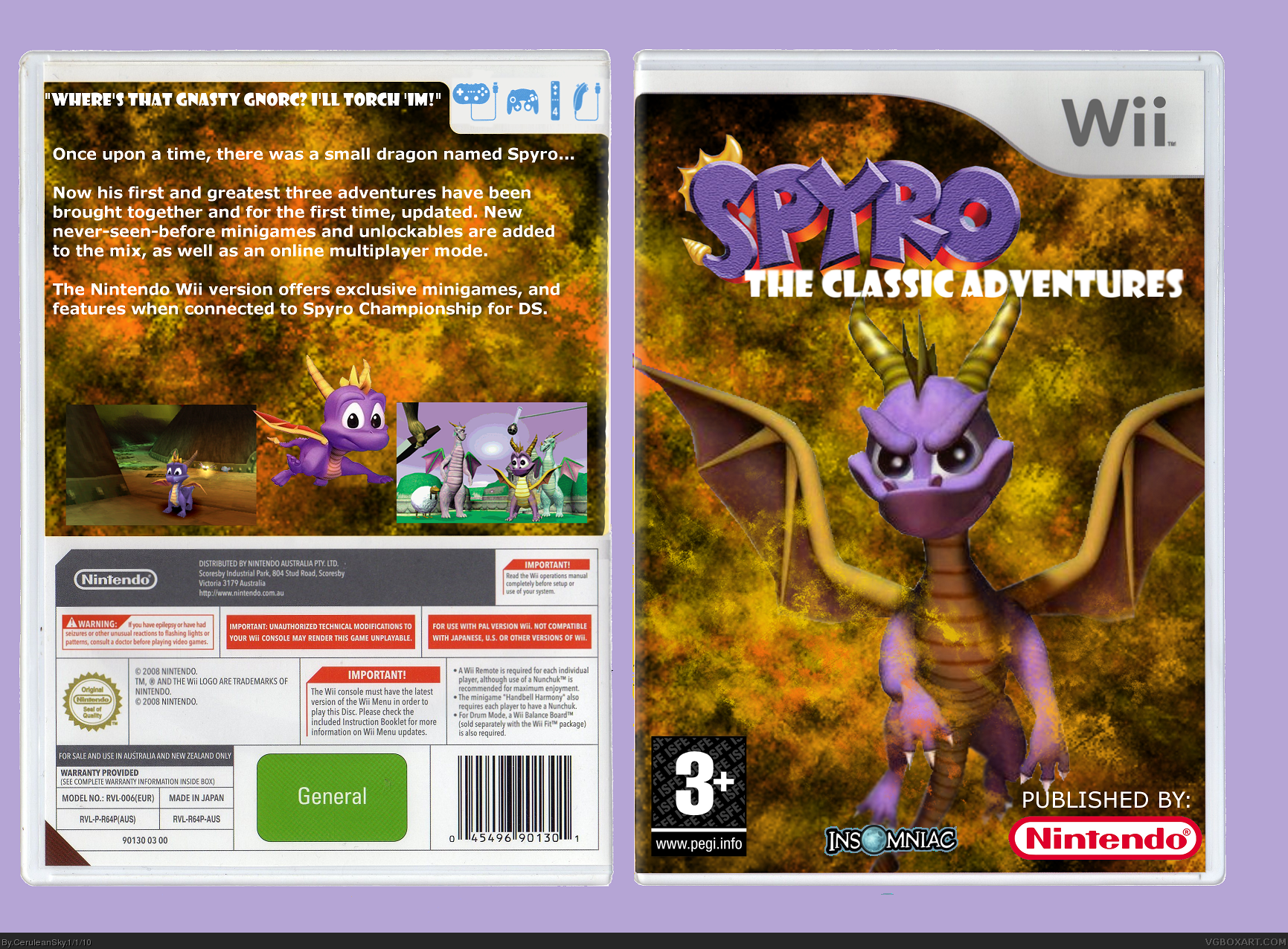 Spyro: The Classic Adventures box cover