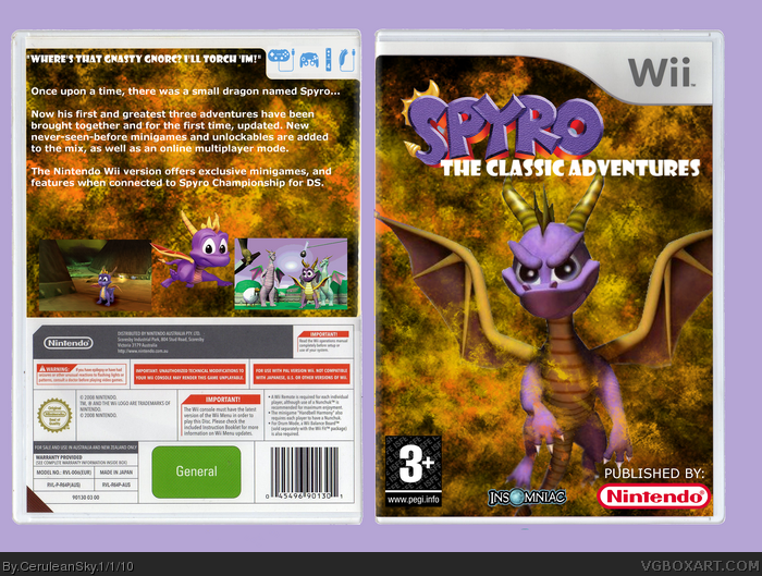 Spyro: The Classic Adventures box art cover