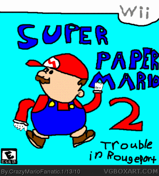 Super Paper Mario 2 box cover