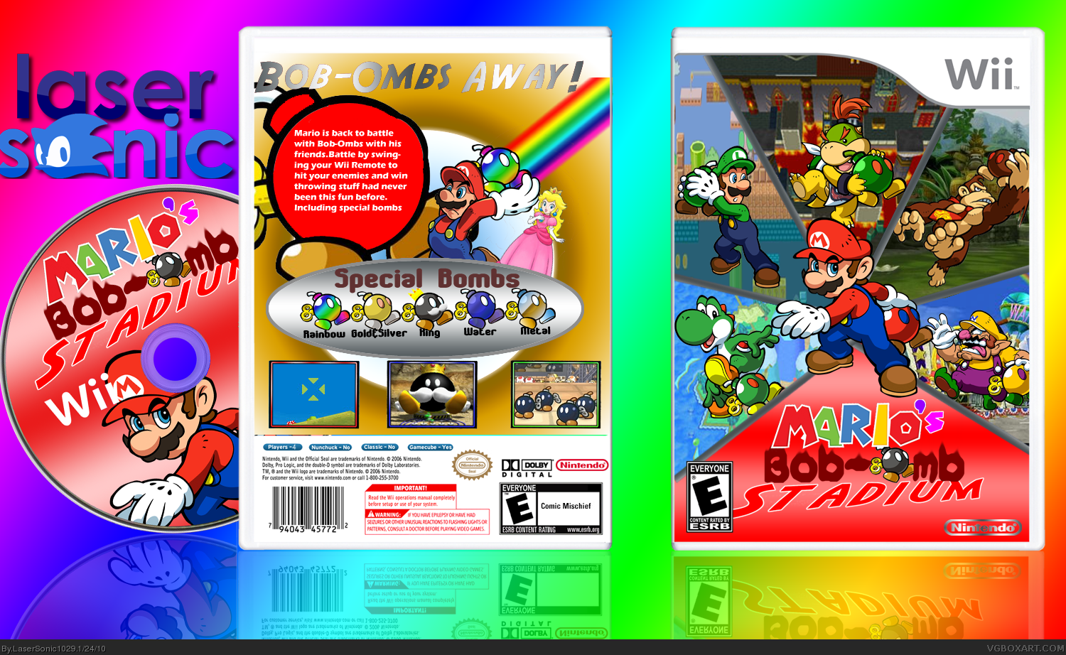 Mario's Bob-Omb Stadium box cover