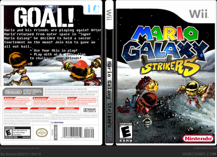 Mario Galaxy Strikers box art cover