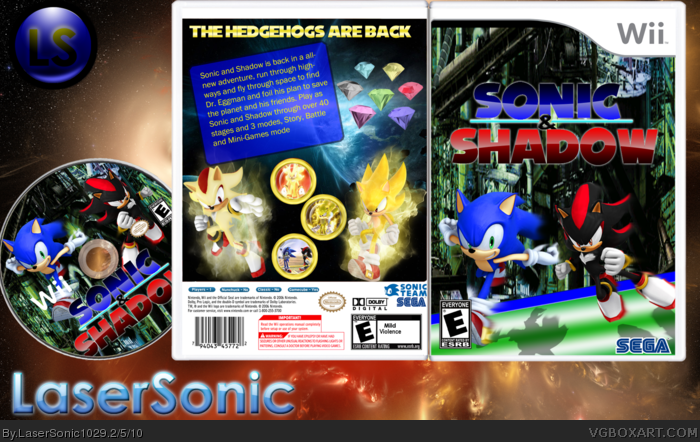 Sonic and Shadow box art cover