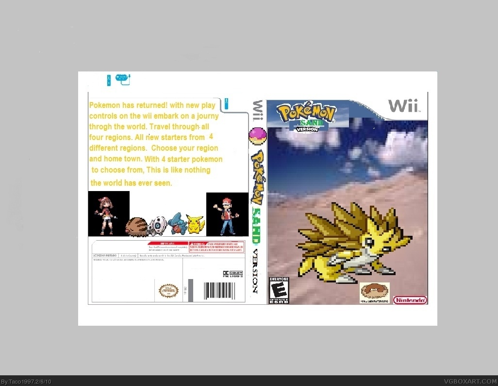 Pokemon Sand version box cover