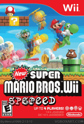 New Super Mario Bros Wii Speed box cover