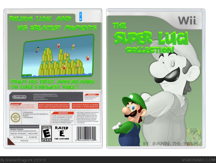 The Super Luigi Collection Wii box art cover