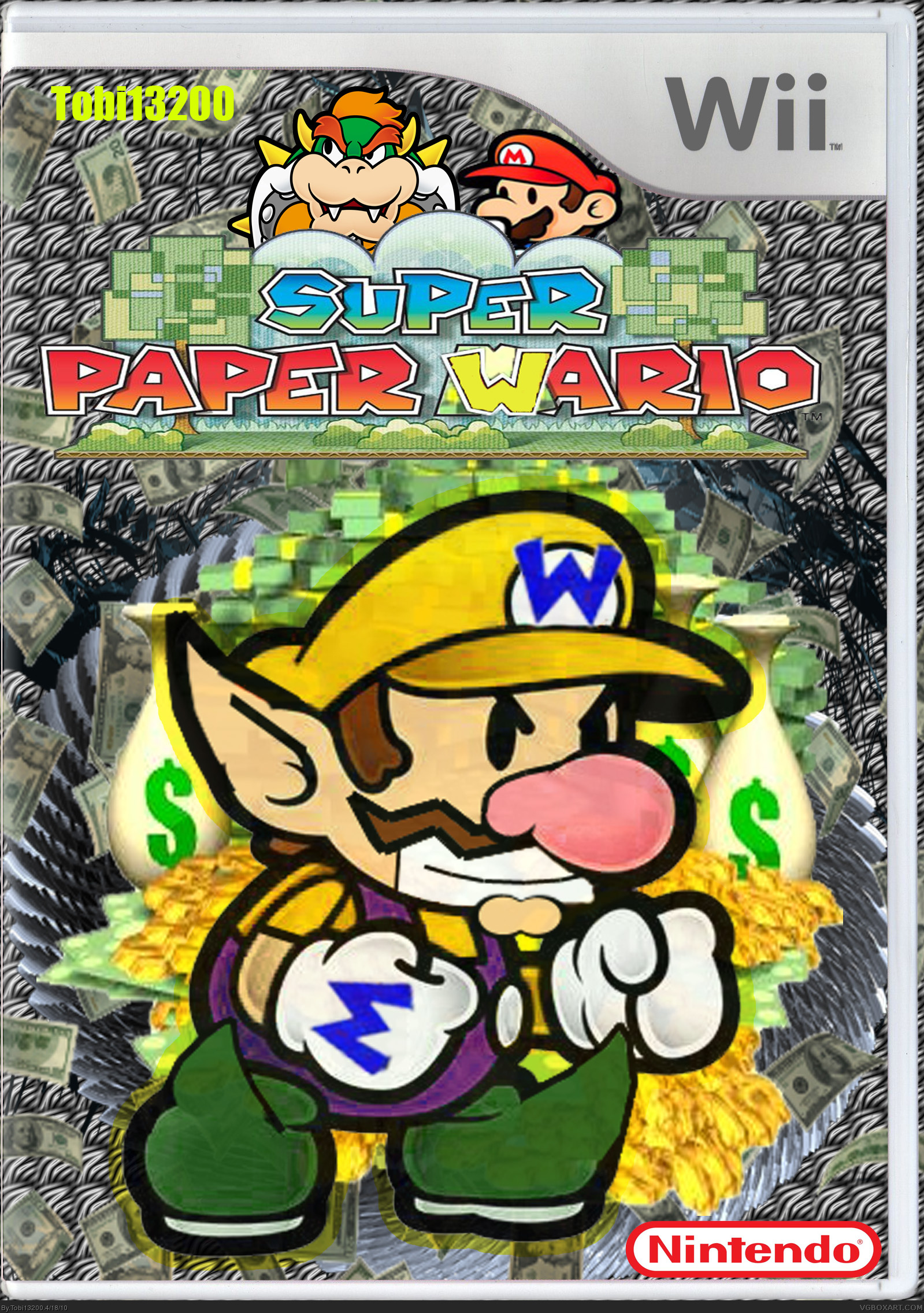 Super Paper Wario box cover