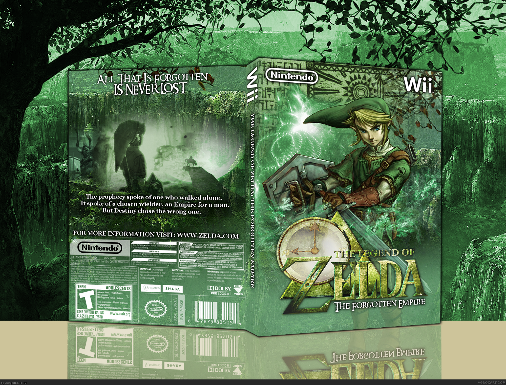 The Legend Of Zelda: The Forgotten Empire box cover