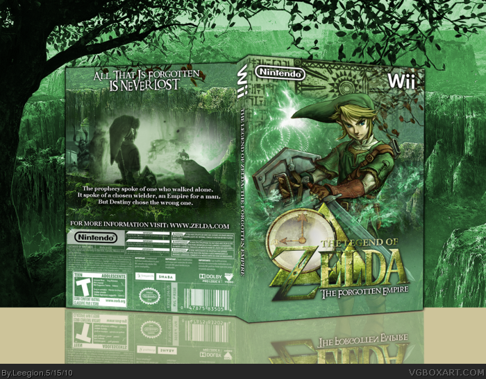 The Legend Of Zelda: The Forgotten Empire box art cover