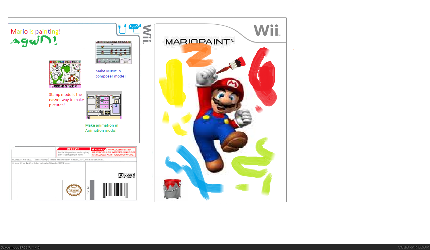 Mario Paint 2 box cover