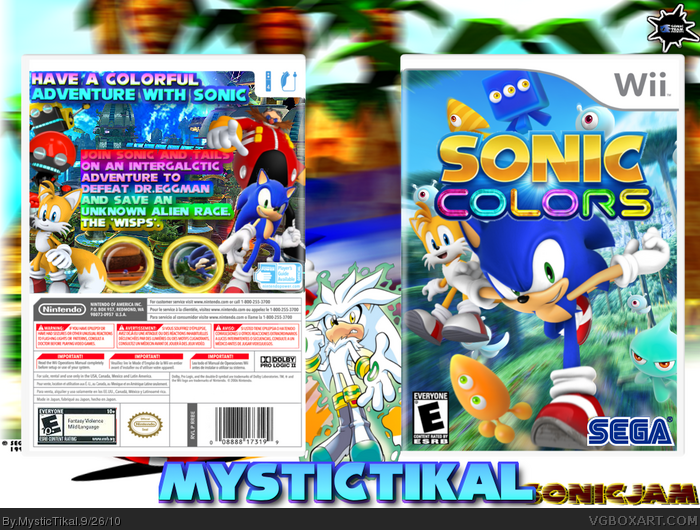 Sonic Colors Wii Box Art Cover by Throavium-Redux