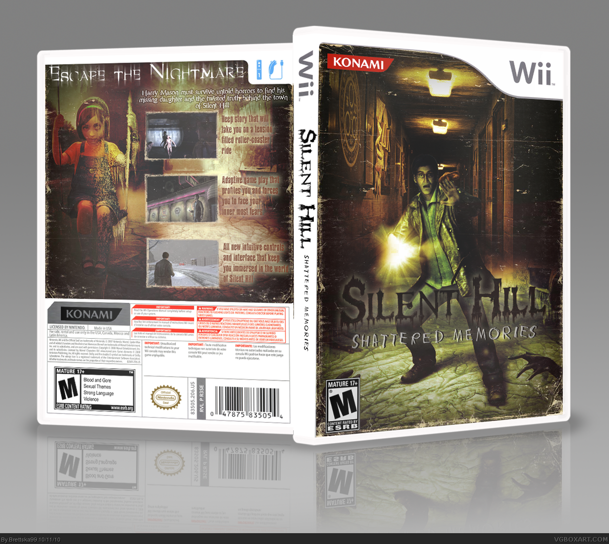 Silent Hill Shattered Memories Wii Box Art Cover By Brettska99