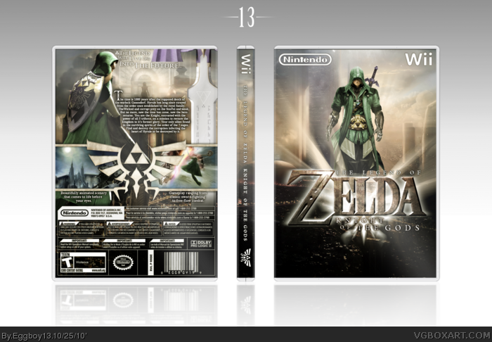 The Legend of Zelda: Ocarina of Time Wii Box Art Cover by Eggboy'13