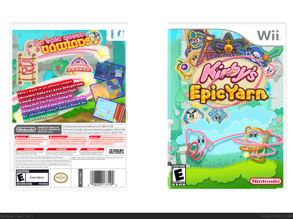 Kirby's Epic Yarn box cover