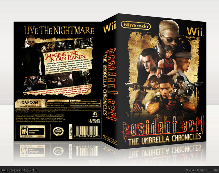 Resident Evil: The Umbrella Chronicles box art cover