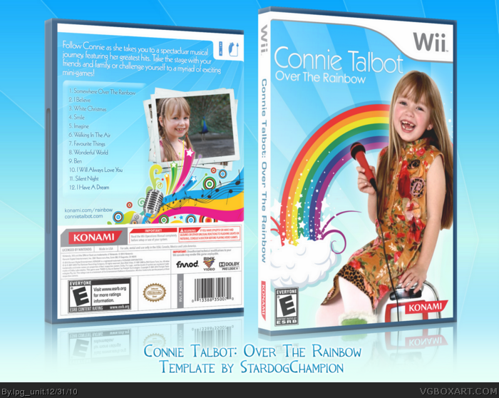 Connie Talbot: Over The Rainbow Wii Box Art Cover by lpg_unit