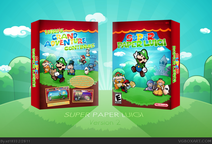 Super Paper Luigi box art cover