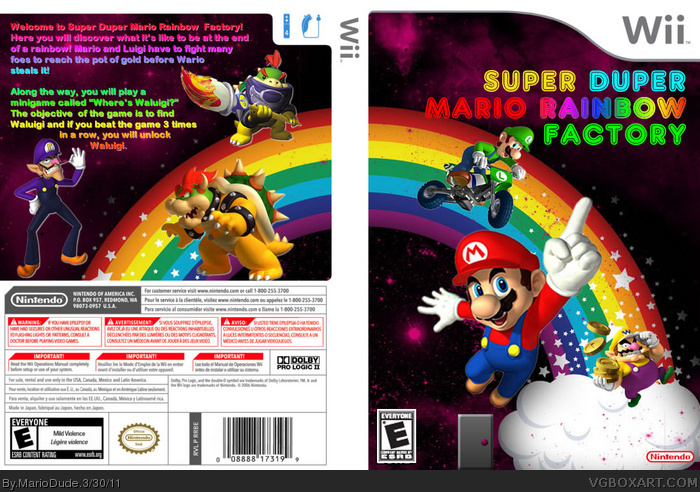 Super Duper Mario Rainbow Factory box art cover