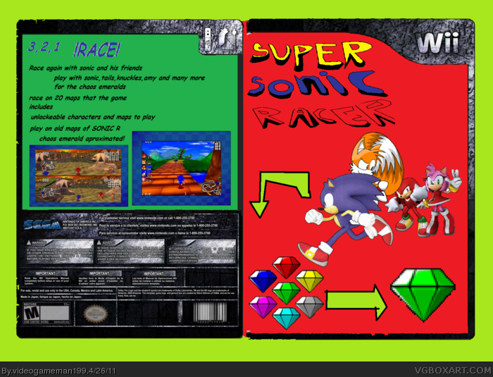 Super Sonic Racer box art cover