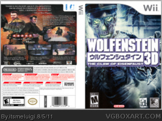 Wolfenstein 3D - The Claw Of Eisenfaust box cover