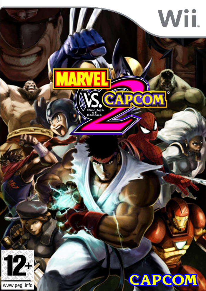 Marvel vs. Capcom 2: New Age of Heroes Wii Box Art Cover by Ghostcape