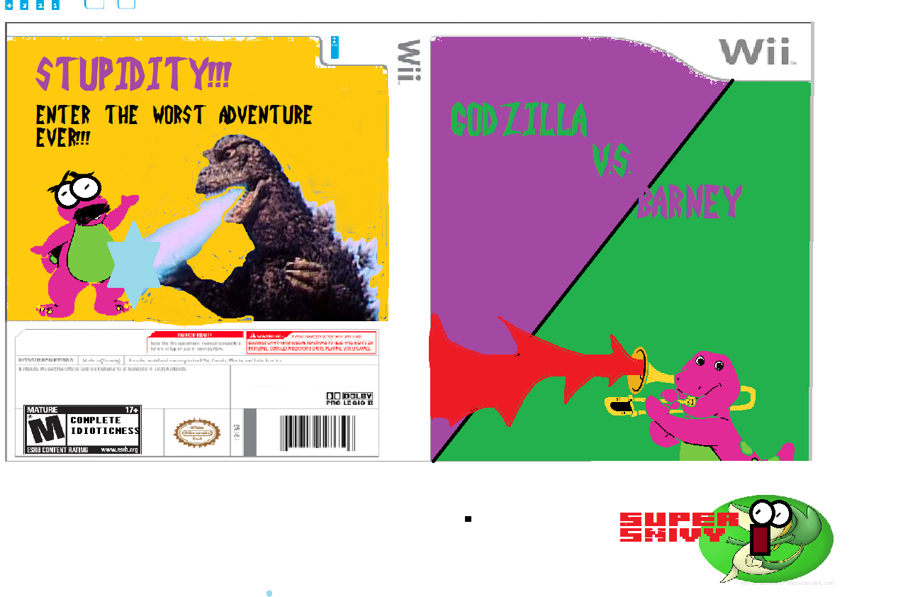 Godzilla V.S. Barney box cover