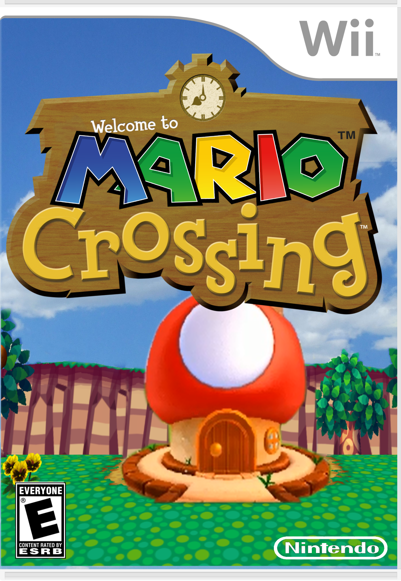 Mario Crossing box cover