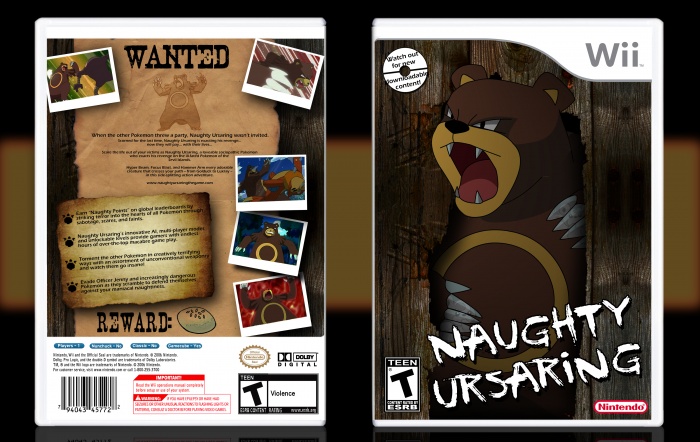 Naughty Ursaring box art cover