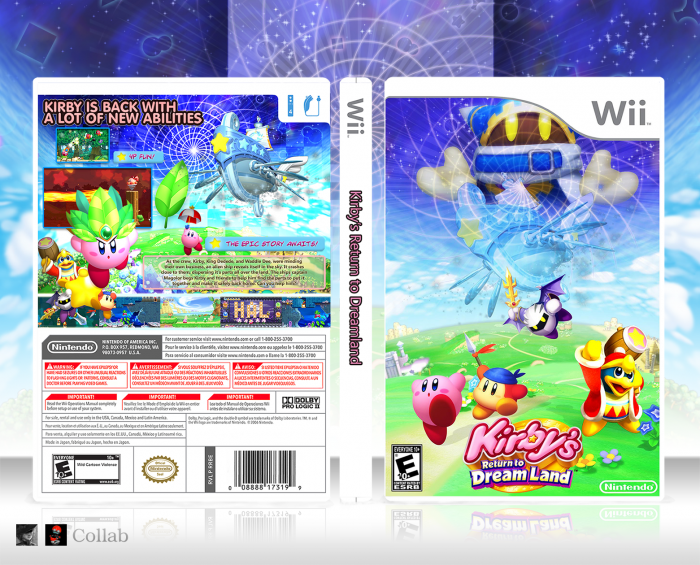 The back of Kirby's Return to Dreamland Deluxe's box got leaked! : r/Kirby