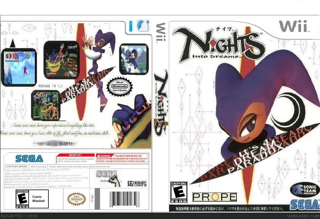 NiGHTs into Dreams 2 box cover
