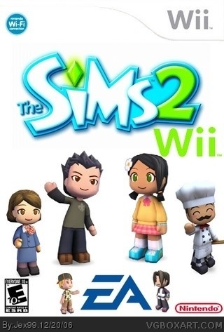 onaangenaam laag mot The Sims 2 Wii Box Art Cover by Jex99