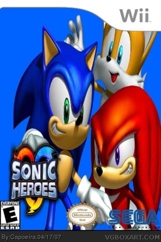 Sonic Heroes box cover